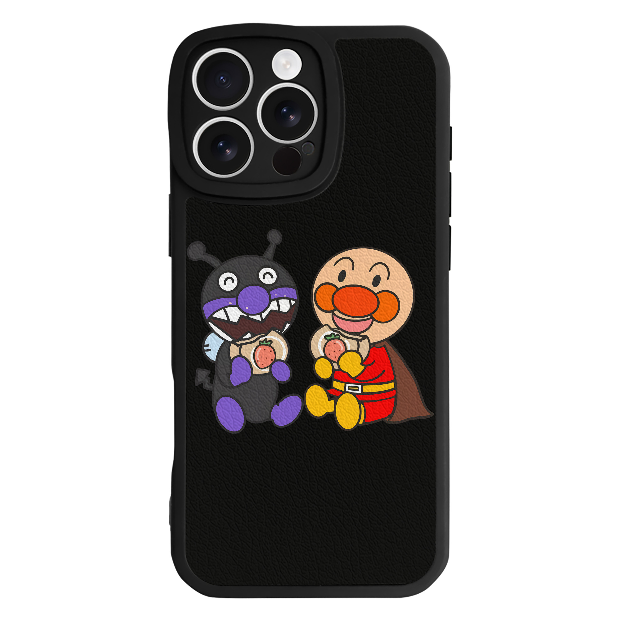 （画像用） アンパンマン Anpanman 【iPhone 16シリーズ対応】シリコンスマホケース（レザー調） 材質：シリコン